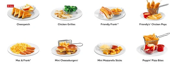 Friendly's Kids Menu